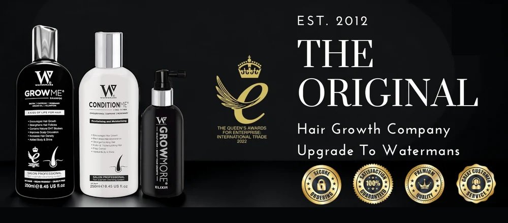 Watermans Hair care for Healthy Thicker Hair and Scalp Care